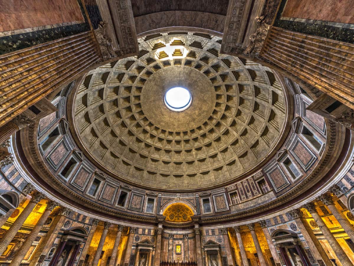 The Pantheon in Rome, Italy.